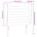 vidaXL Čelo postele so záhybmi modré 83x23x118/128 cm látka