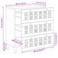 vidaXL Servírovacia skriňa 60 x 33 x 75 cm Masívne mango drevo