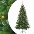 vidaXL Vianočný stromček s 150 LED-i so stojanom Zelená 150 cm PE