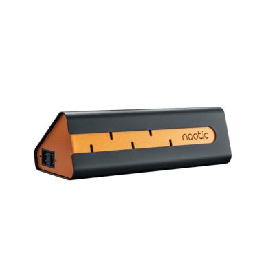PORT NAOTIC Five Charge, USB-C, nabíjacia stanica pre 5 notebookov, čierna/medená