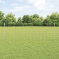 vidaXL Vonkajšie divoké oplotenie s posteľami 25 x 0,8 m Strieborná