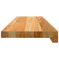 vidaXL Okenný parapet 2 ks svetlohnedá 80x20x2 cm dubový masív