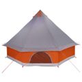 vidaXL Tipi stan 8-miestny Šedá a oranžová taft