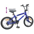 vidaXL BMX Bicykel 16 Palcov pre deti vo veku 5-8 rokov Tmavomodrá