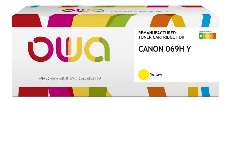 OWA Armor toner kompatibilný s Canon CRG-069H Y, 5500st, žltá/yellow