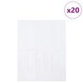 vidaXL Obdĺžniková dlažba 20 ks Biela 29 x 23 x 0,08 cm