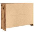 vidaXL Komoda so zásuvkou, staré drevo 101x35x76 cm, kompozitné drevo