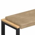 vidaXL Vankúš na lavičku Pl plush kord Sivohnedá Hĺbka 35 cm