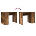 vidaXL Stôl Old Wood 100x55x75 cm Engineered Wood
