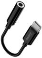 GENIUS ACC-C100 redukce z 3,5mm audio jack na USB-C, černá Redukce, USB-C zástrcka, 3,5mm jack zásuvka, 10cm, cerná