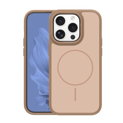 Puzdro Frame Thin Mag pre iPhone 14 Pro 6,1" hnedá