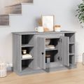 vidaXL Komoda sivý dub sonoma 100x35,5x60 cm spracované drevo