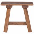 vidaXL lavička Prírodná 50,5 x 25 x 47,5 cm Mahagónový masív