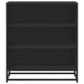 vidaXL Komoda čierna 68x35x76 cm kompozitné drevo a kov