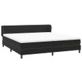 vidaXL Posteľný rám boxsping s matracmi čierna 200x220 cm zamat