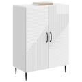 vidaXL Servírovacia skriňa Biela s vysokým leskom 66 x 34,5 x 89,5 cm