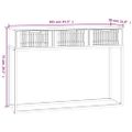vidaXL Konzolový stolík 105x30x75 cm spracované drevo a železo