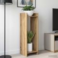 vidaXL Stojan na rastliny Dub artisan 30 x 30 x 100 cm