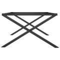 vidaXL Nohy konferenčného stolíka X-rám 80x70x43 cm oceľ