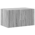 vidaXL Úložná lavička sivá sonoma 70x42,5x225 cm kompozitné drevo