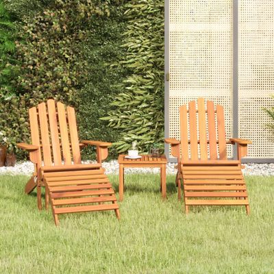 vidaXL 3-dielna záhradná sedacia súprava Adirondack akáciový masív