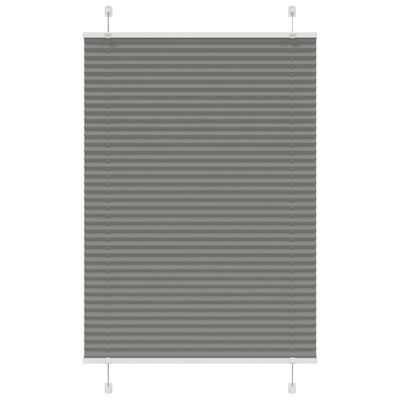 vidaXL plisovaná roleta antracitová 95x150 cm Šírka látky 94,4 cm