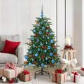 vidaXL Umelý vianočný stromček Zelená 150 cm PVC, kov a plast