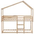 vidaXL Poschodová posteľ bez matraca 90x190 cm masívna borovica