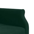 vidaXL Pohovka v tvare L tmavozelená 271x140x70 cm zamat