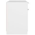 vidaXL Stôl biely 100x50x75 cm spracované drevo