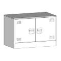 vidaXL TV skrinka antracitová 67x39x44 cm oceľ