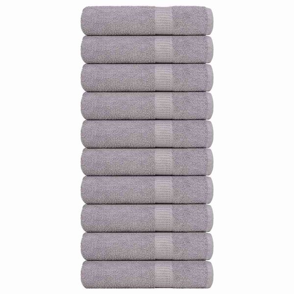 vidaXL Osušky do kúpeľne FROGN 10 ks sivé 100x150 cm 360 g/m²