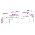 vidaXL Denná posteľ s matracom 80x200 cm masívna borovica