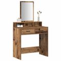 vidaXL Toaletný stolík Staré drevo 79 x 41 x 140 cm Kompozitné drevo
