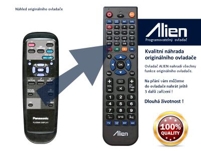 Diaľkový ovládač ALIEN Panasonic EUR646529