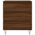 vidaXL Komoda hnedý dub 60x35x70 cm spracované drevo