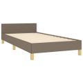 vidaXL Rám postele bez matraca Taupe 80x200 cm Látka