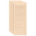 vidaXL Lamelové dvierka na skrinku 4 ks 99,3x39,4 cm, borovicový masív