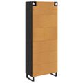 vidaXL Highboard 2 ks Čierny dub 69,5 x 34 x 180 cm Kompozitné drevo