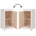 vidaXL Komoda biela 39x35x80 cm borovicový masív