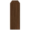 vidaXL Komoda s LED svetlami hnedý dub 181,5x37x100 cm