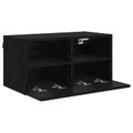 vidaXL TV nástenná skriňa 60 x 30 x 30 cm Čierny dub Kompozitné drevo