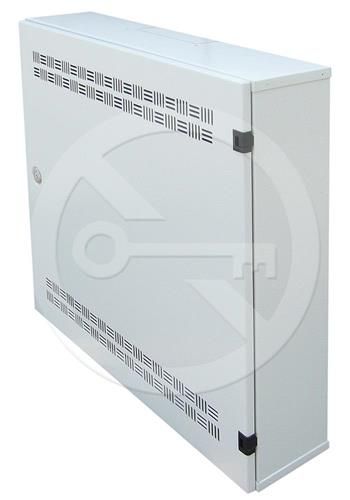 Solarix rozvodnica SOHO LC-18 s lištami 4+2U, 11U, 550x550x150 mm šedá RAL7035