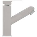 vidaXL Kúpelňová batéria s funkciou vyťahovania, strieborná 157x172 mm