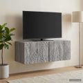vidaXL Nástenná TV skrinka 59,5 x 31 cm Sivý Sonoma Kompozitné drevo