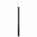 vidaXL Závesné zrkadlo s hákom čierne 50 cm