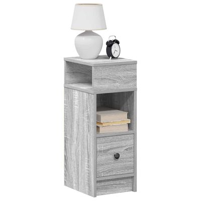 vidaXL Nočné skrinky 2 ks so zásuvkou sivé sonoma 25x31x66 cm