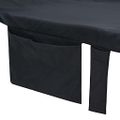 vidaXL Osušky pre ležadlo 2 ks Čierna 210 x 75 cm