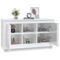 vidaXL Komoda lesklá biela 102x35x60 cm spracované drevo