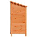 vidaXL Záhradný prístrešok so strechou Hnedá 106 x 56 x 113,5 cm